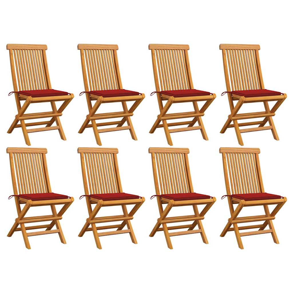 vidaXL Tuinstoelen 2 st met antracietkleurige kussens massief teakhout