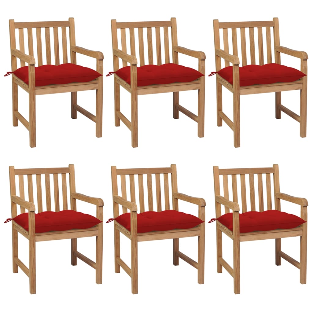 vidaXL Garden Chairs 2 pcs with Anthracite Cushions Solid Teakwood