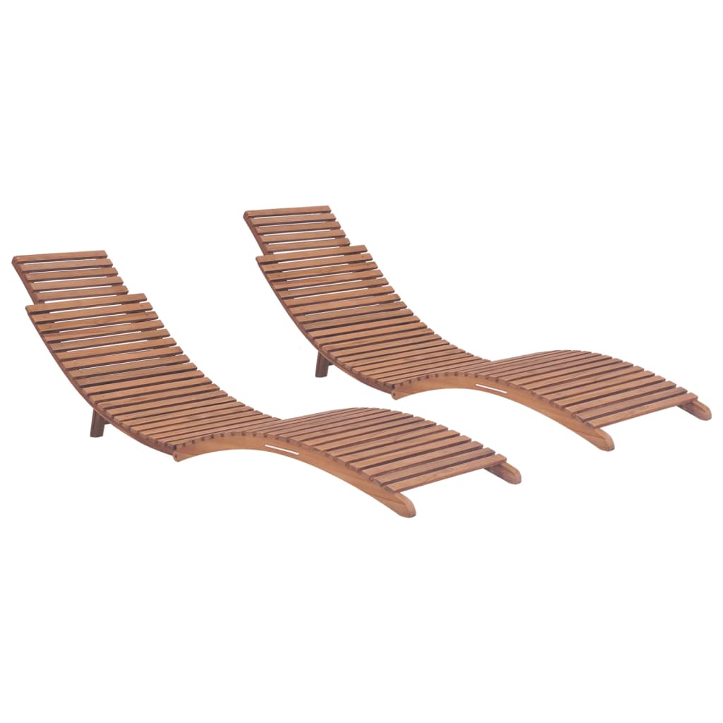 vidaXL 3-Piece Folding Lounge Set Solid Teak Wood