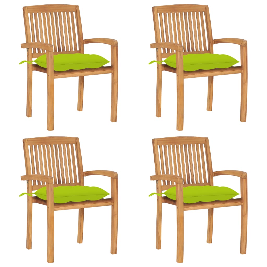 vidaXL Tuinstoelen 2 st met antracietkleurige kussens massief teakhout