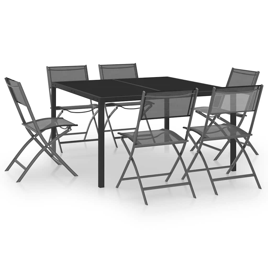 vidaXL 5-piece Garden Dining Set Steel