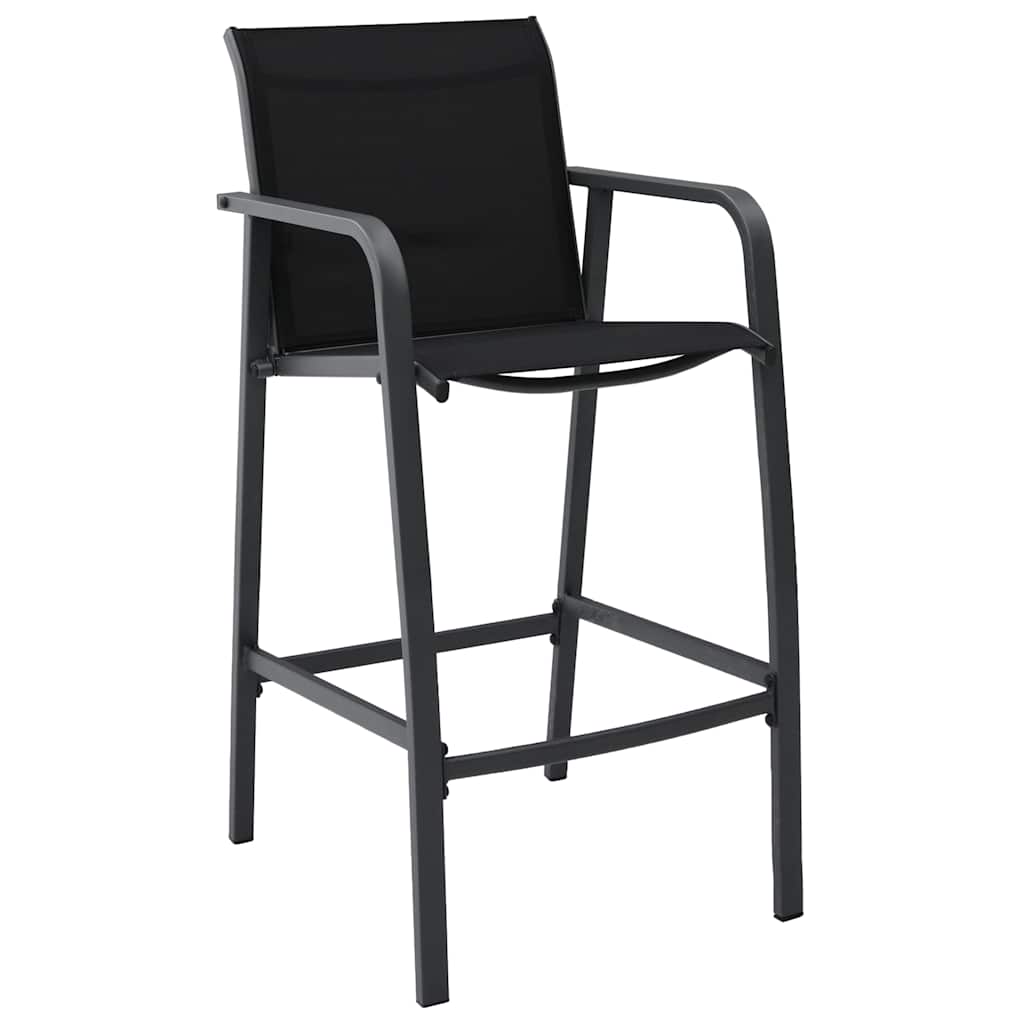 vidaXL 5-piece Garden Bar Set black