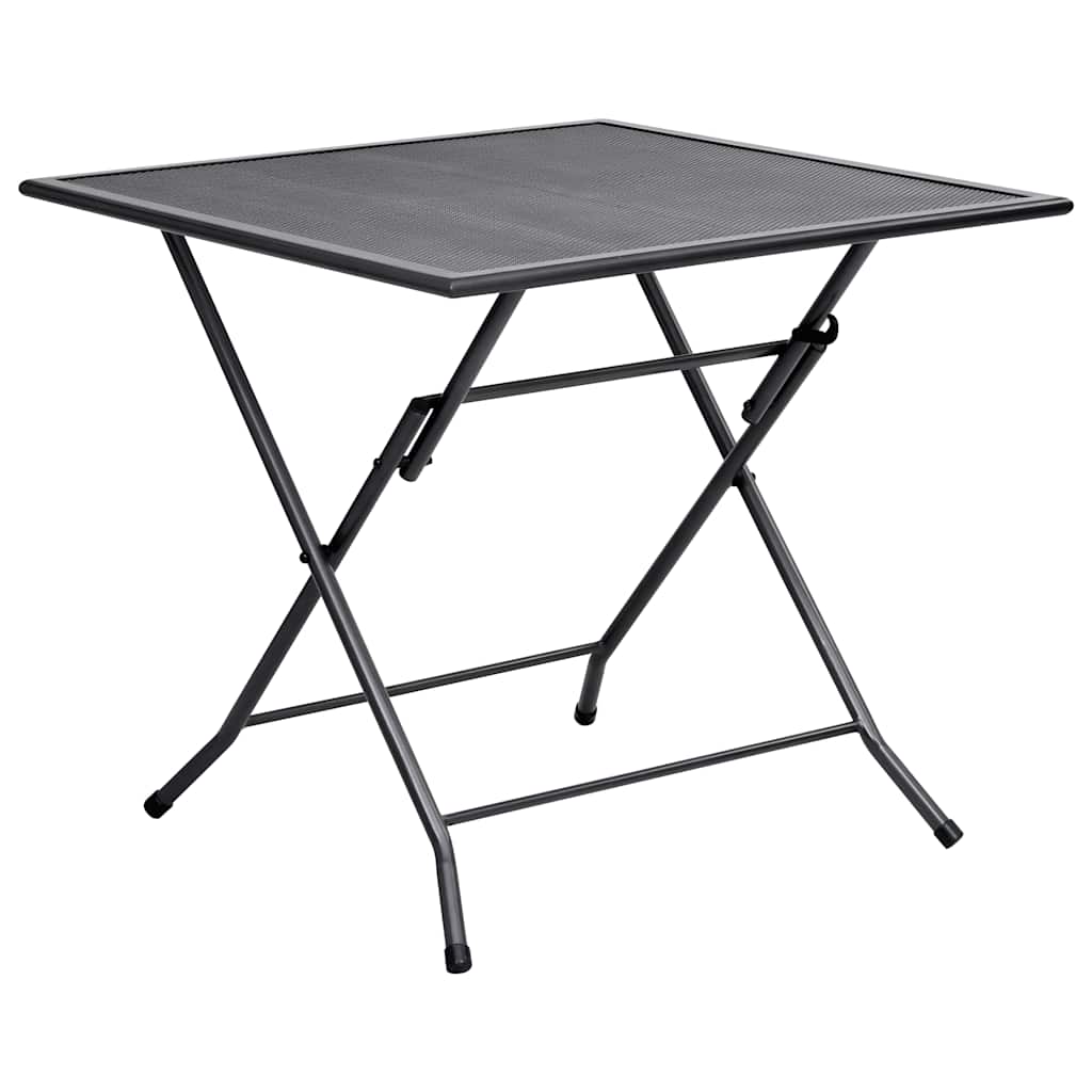 vidaXL 3-Piece Garden Dining Set Steel Anthracite