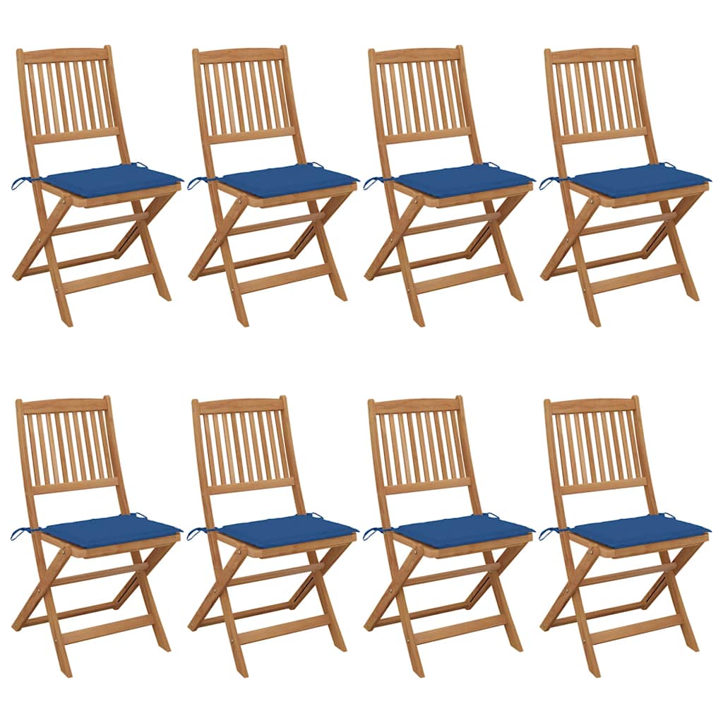 vidaXL Plancher de jardin 6 pièces avec tapis en acacia massif
