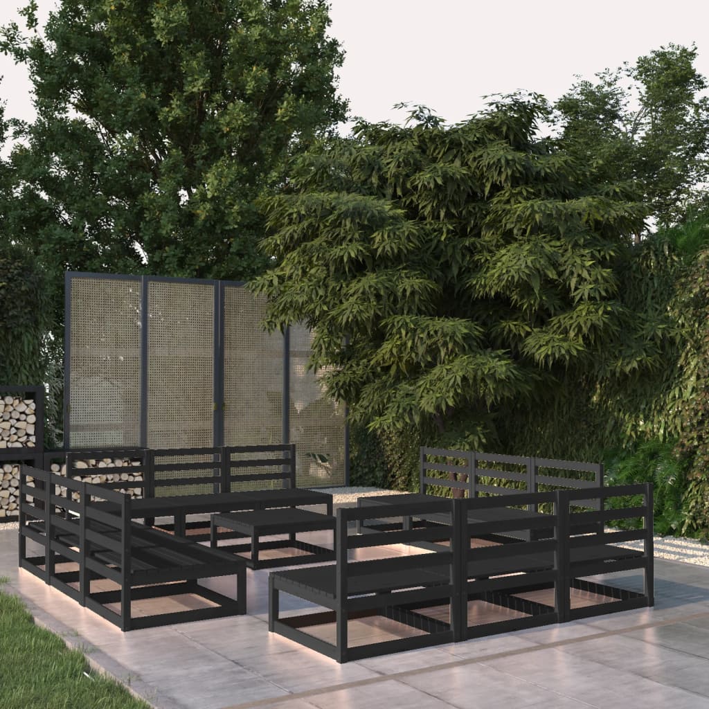 vidaXL 13-delige Loungeset massief grenenhout