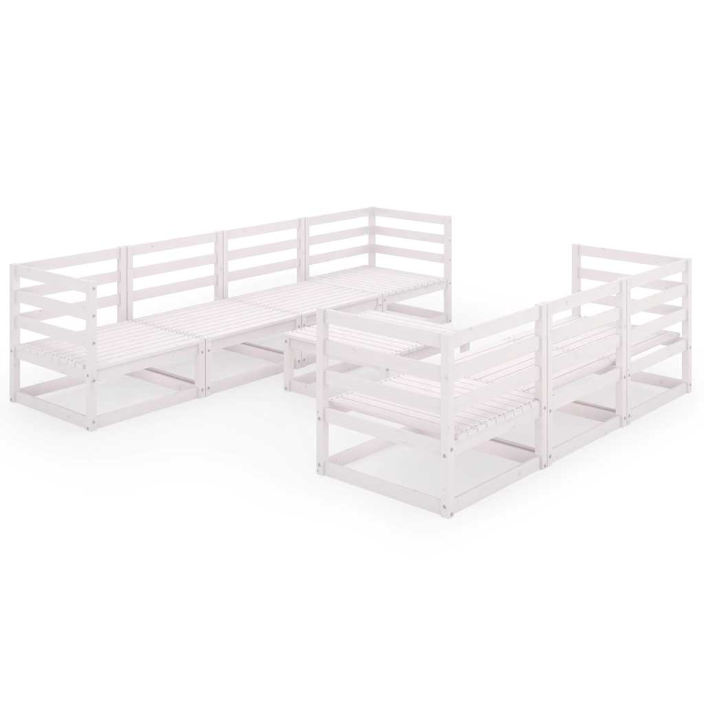 vidaXL 8-delige Loungeset massief grenenhout