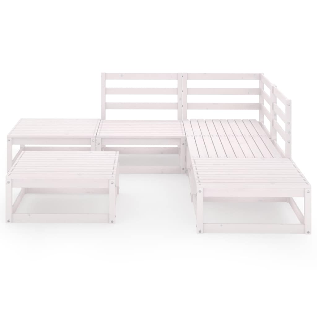 vidaXL 6-delige Loungeset massief grenenhout