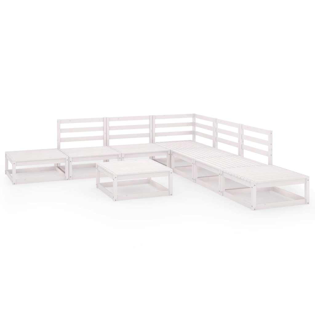 vidaXL 8-delige Loungeset massief grenenhout