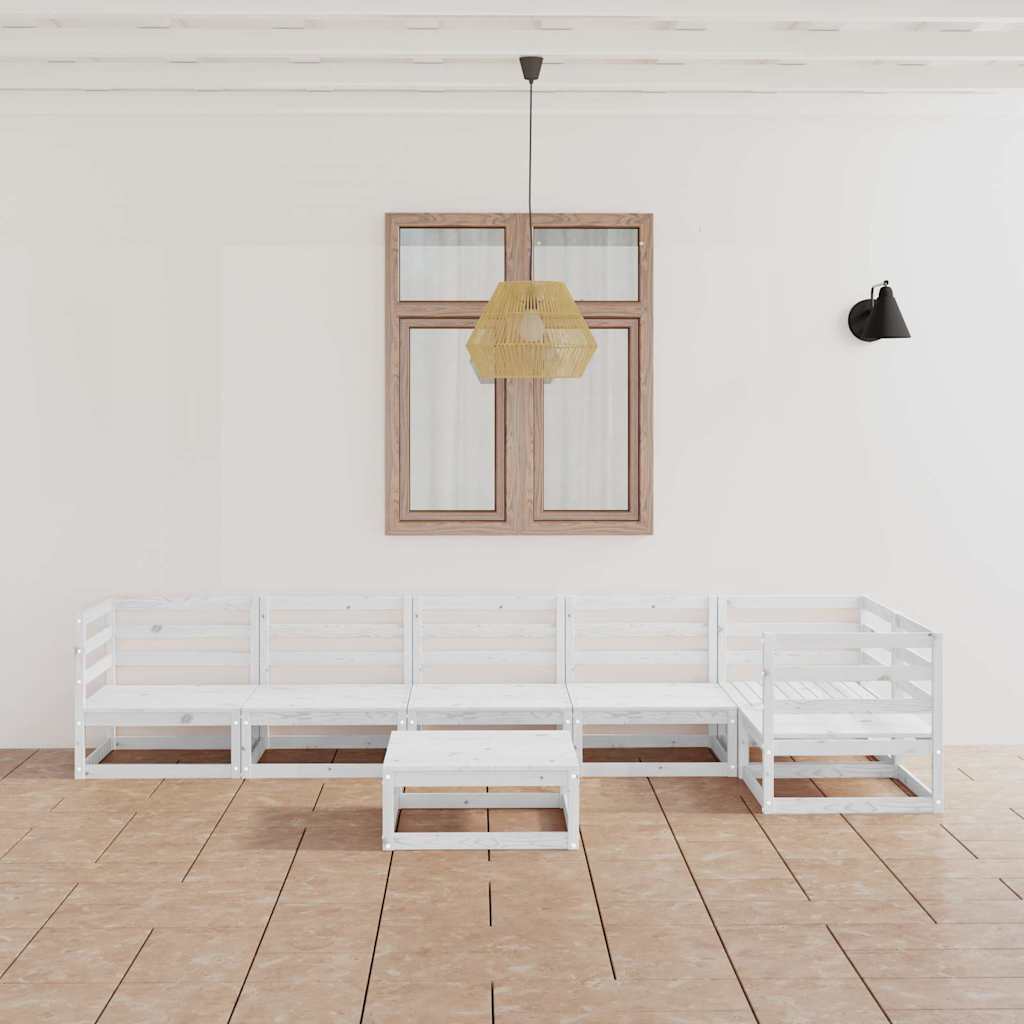 vidaXL 7-Piece Lounge Set Solid Pine Wood