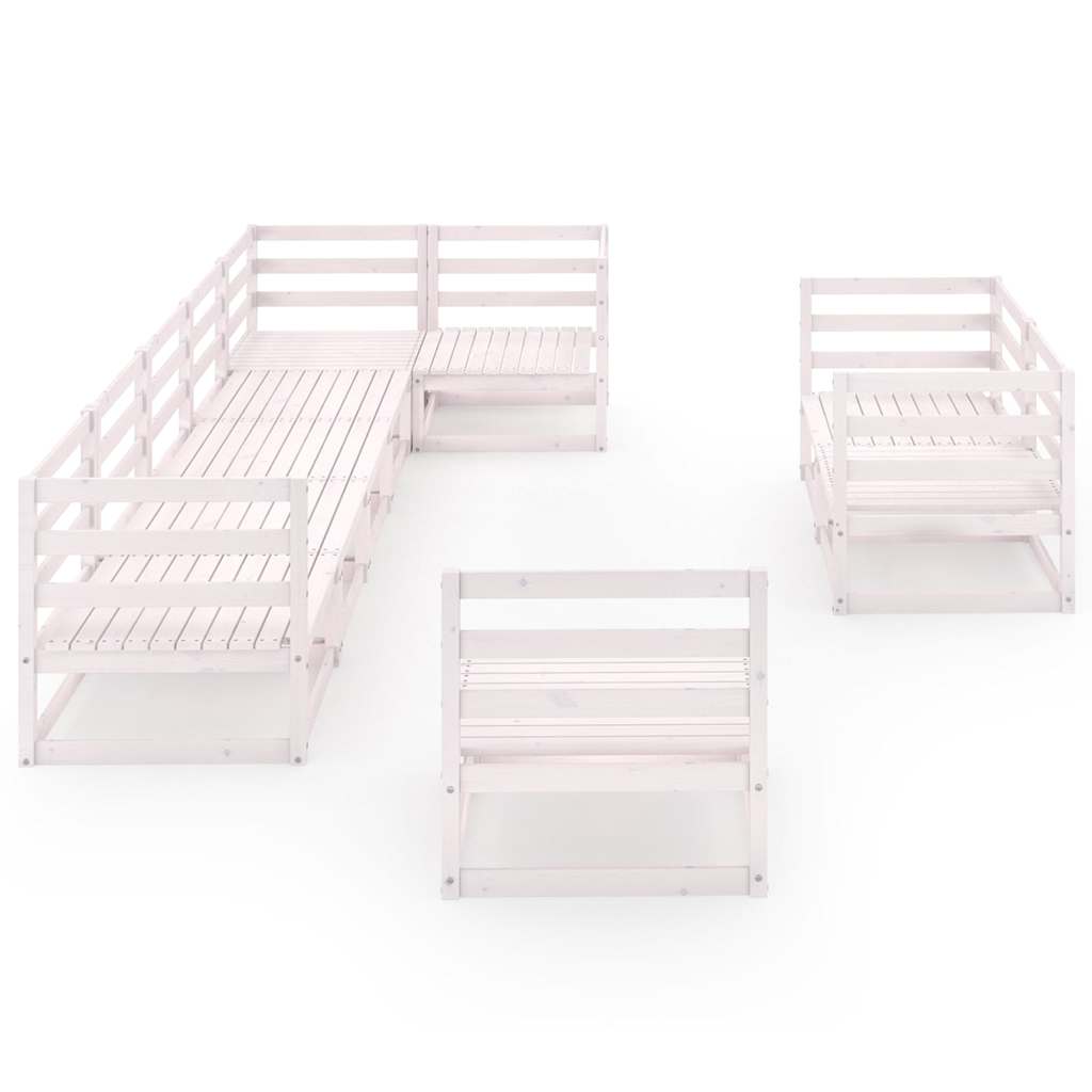 vidaXL 9-piece Lounge Set Solid Pine Wood