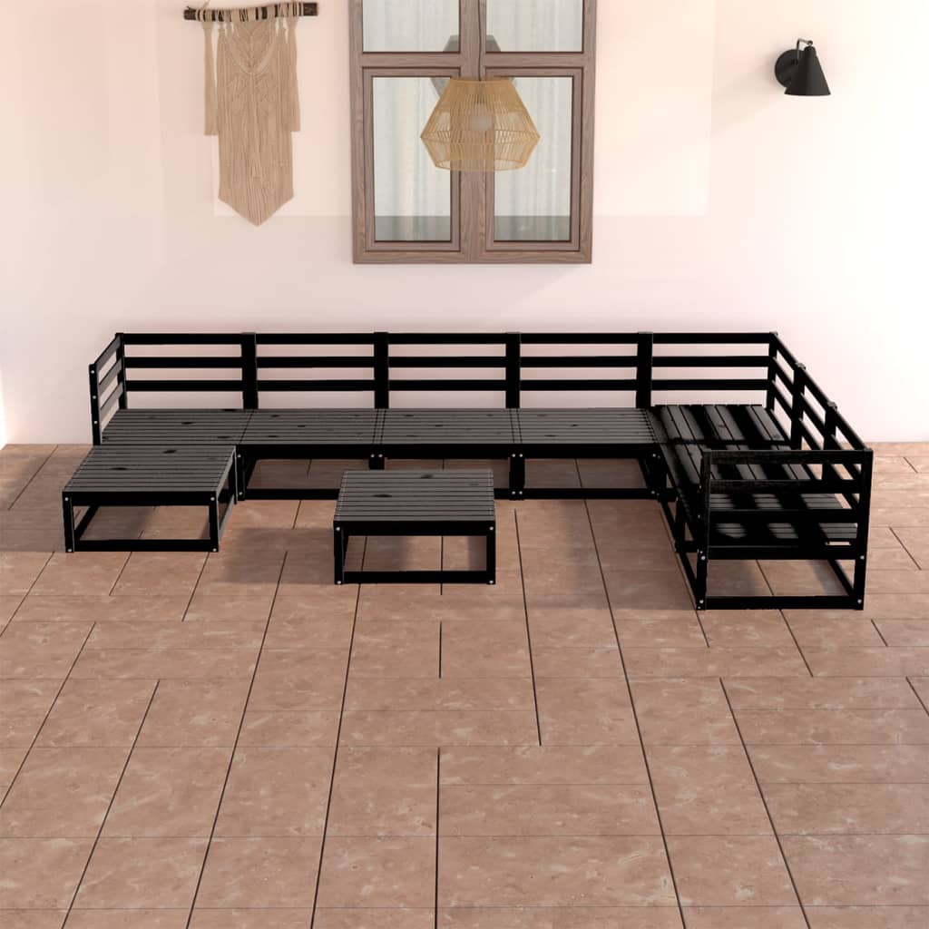 vidaXL 8-Piece Lounge Set Solid Pine Wood