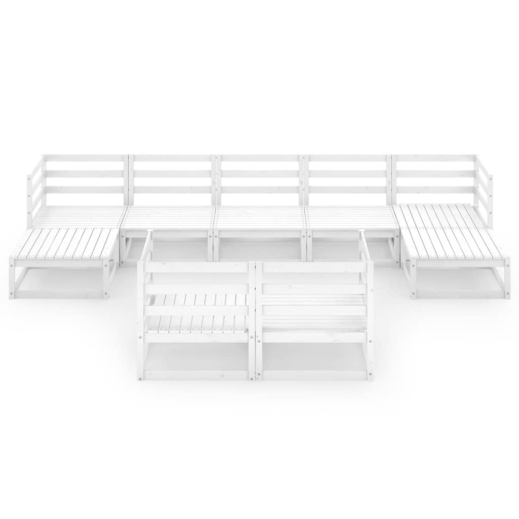 vidaXL 9-delige Loungeset massief grenenhout