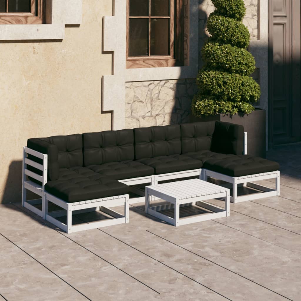 vidaXL 7-Piece Lounge Set Solid Pine Wood