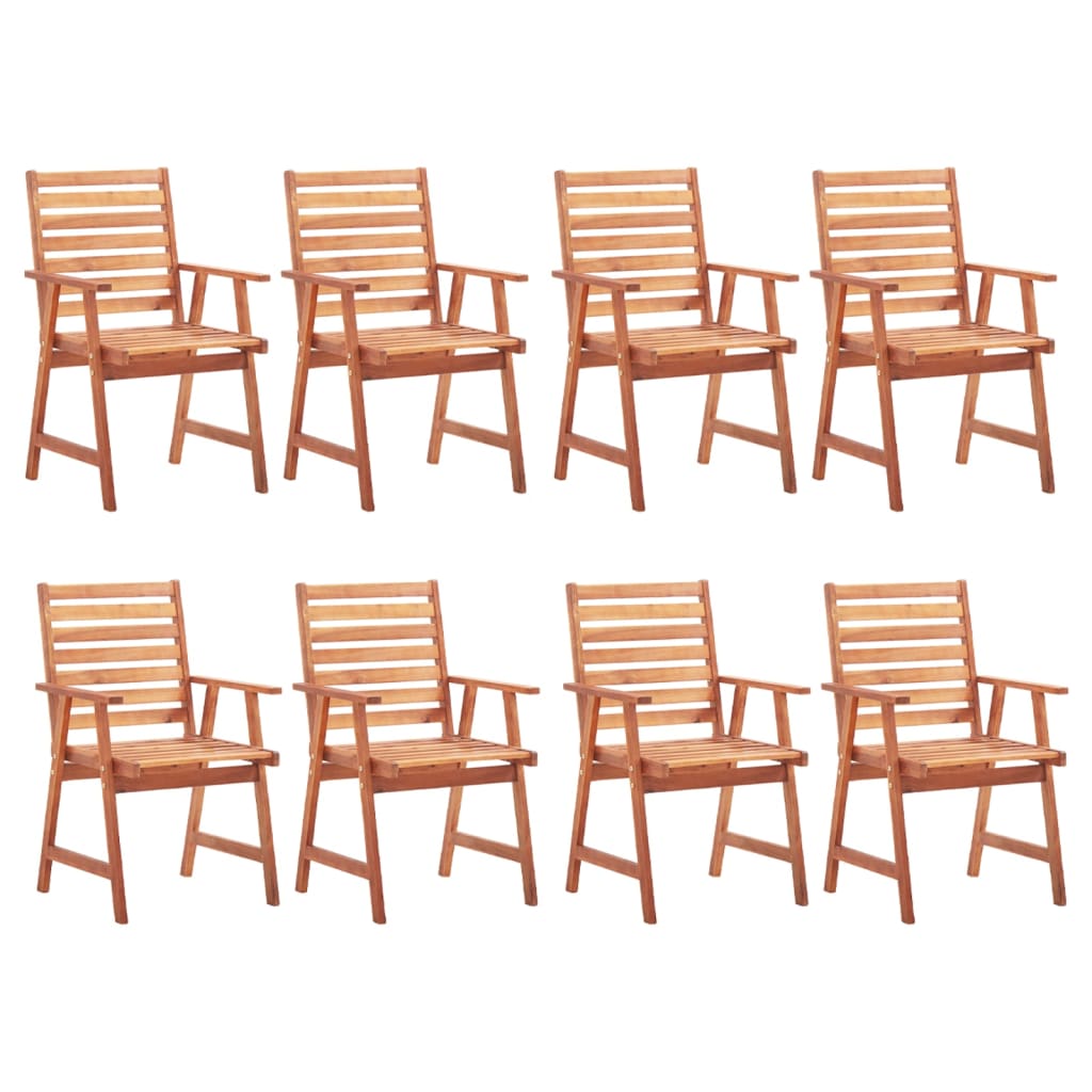 vidaXL Garden Chairs 4 pcs Solid Acacia Wood