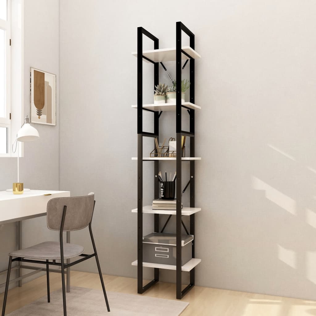 vidaXL Boekenkast met 5 schappen 40x30x175 cm massief grenenhout