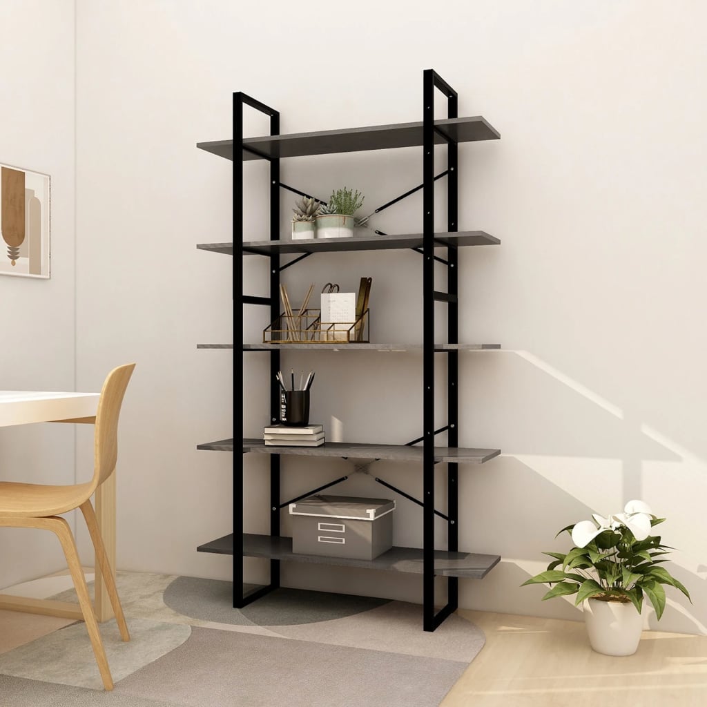 vidaXL Boekenkast met 5 schappen 40x30x175 cm massief grenenhout