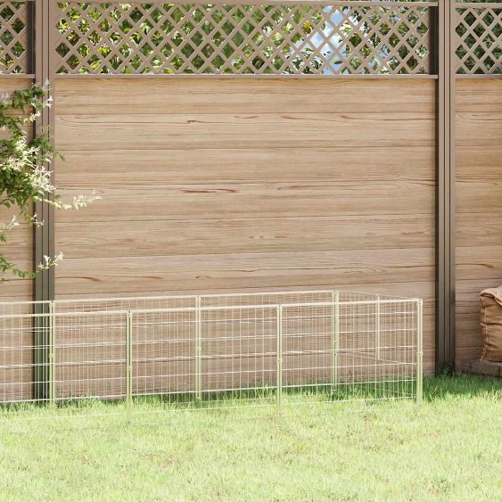 vidaXL Dog Kennel 100x100x70 cm Steel Black