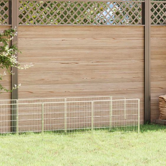 vidaXL Dog Kennel 100x100x70 cm Steel Black