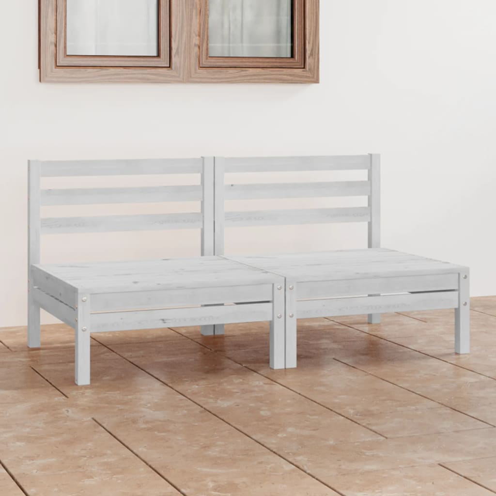 vidaXL 2-seater Garden Bench Solid Pinewood