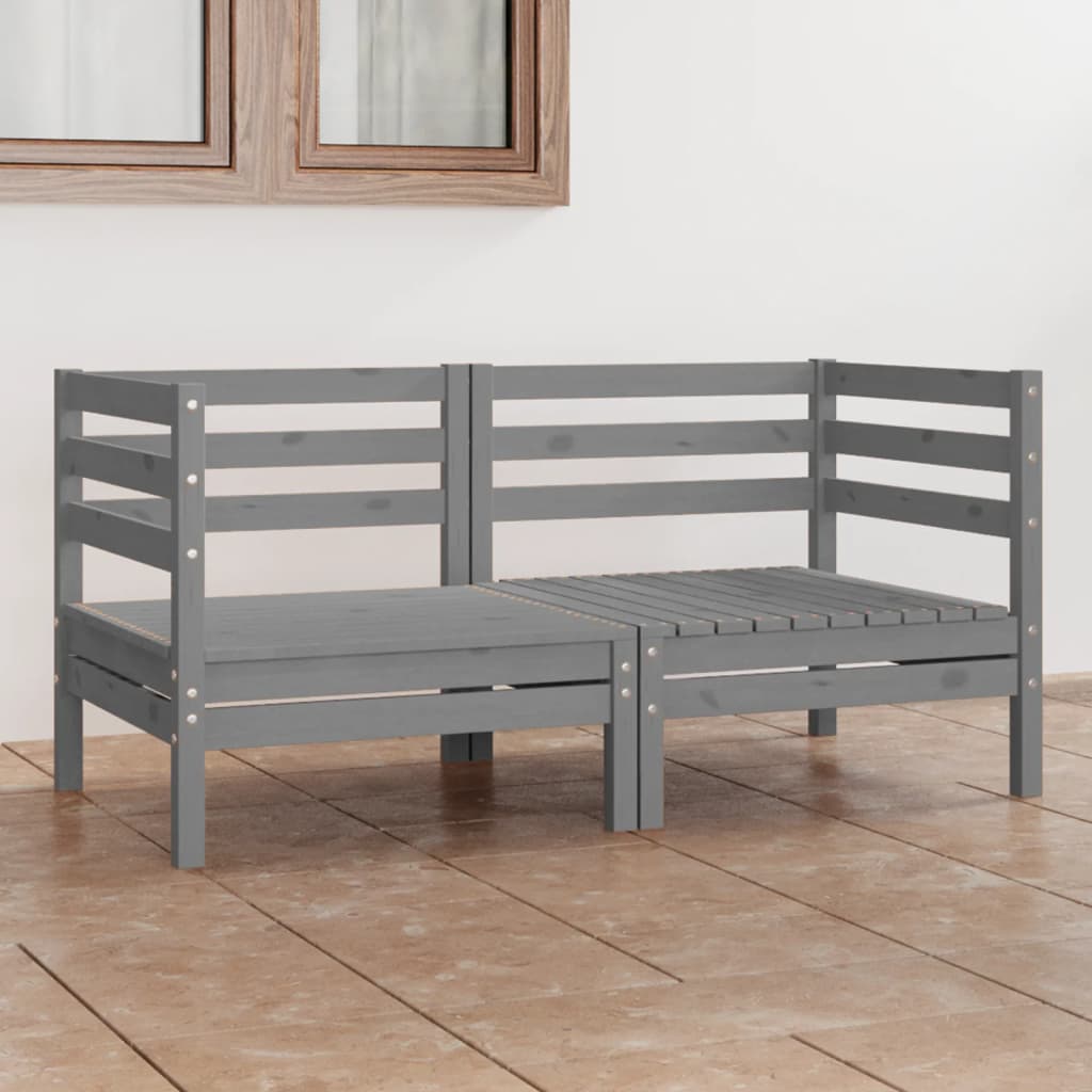 vidaXL 2-seater Garden Bench Solid Pinewood