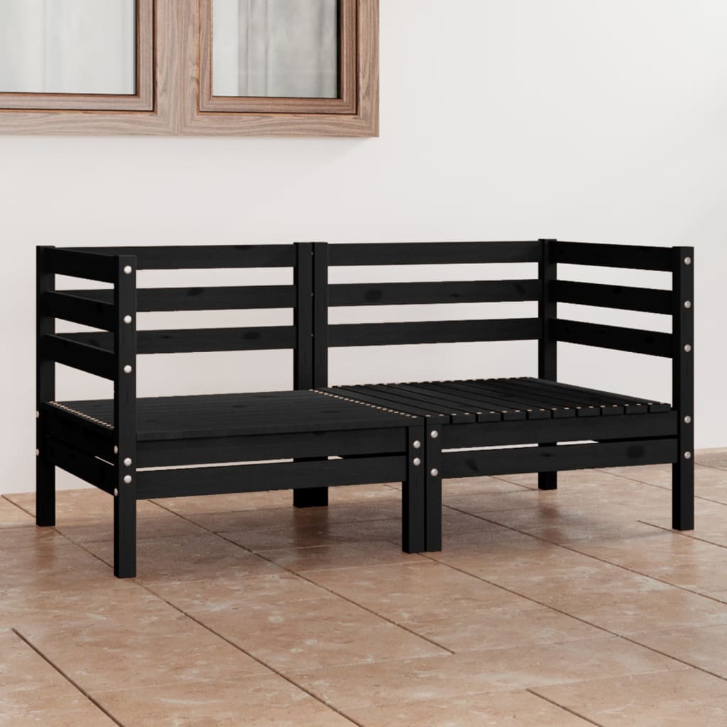 vidaXL 2-seater Garden Bench Solid Pinewood