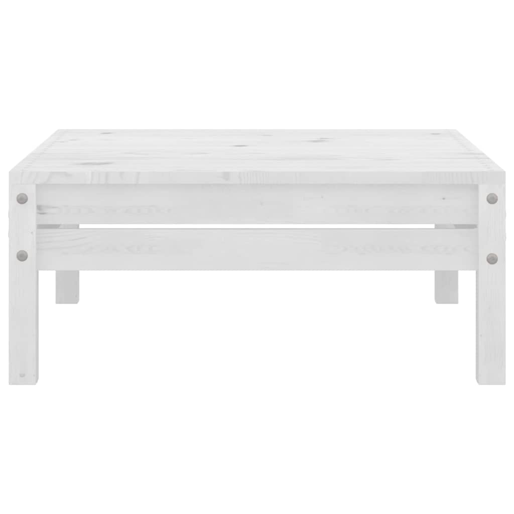 vidaXL 4-delige Loungeset massief grenenhout wit