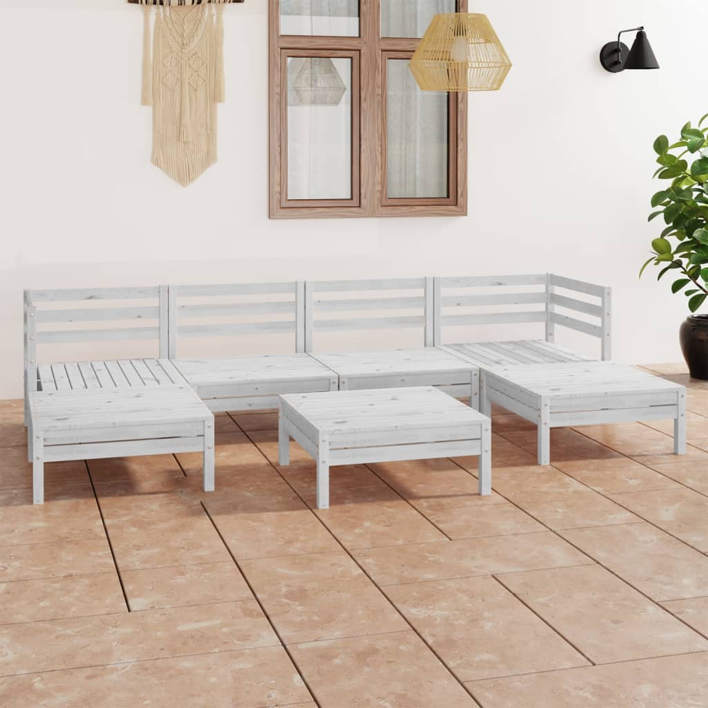 vidaXL 7-Piece Lounge Set Solid Pine Wood