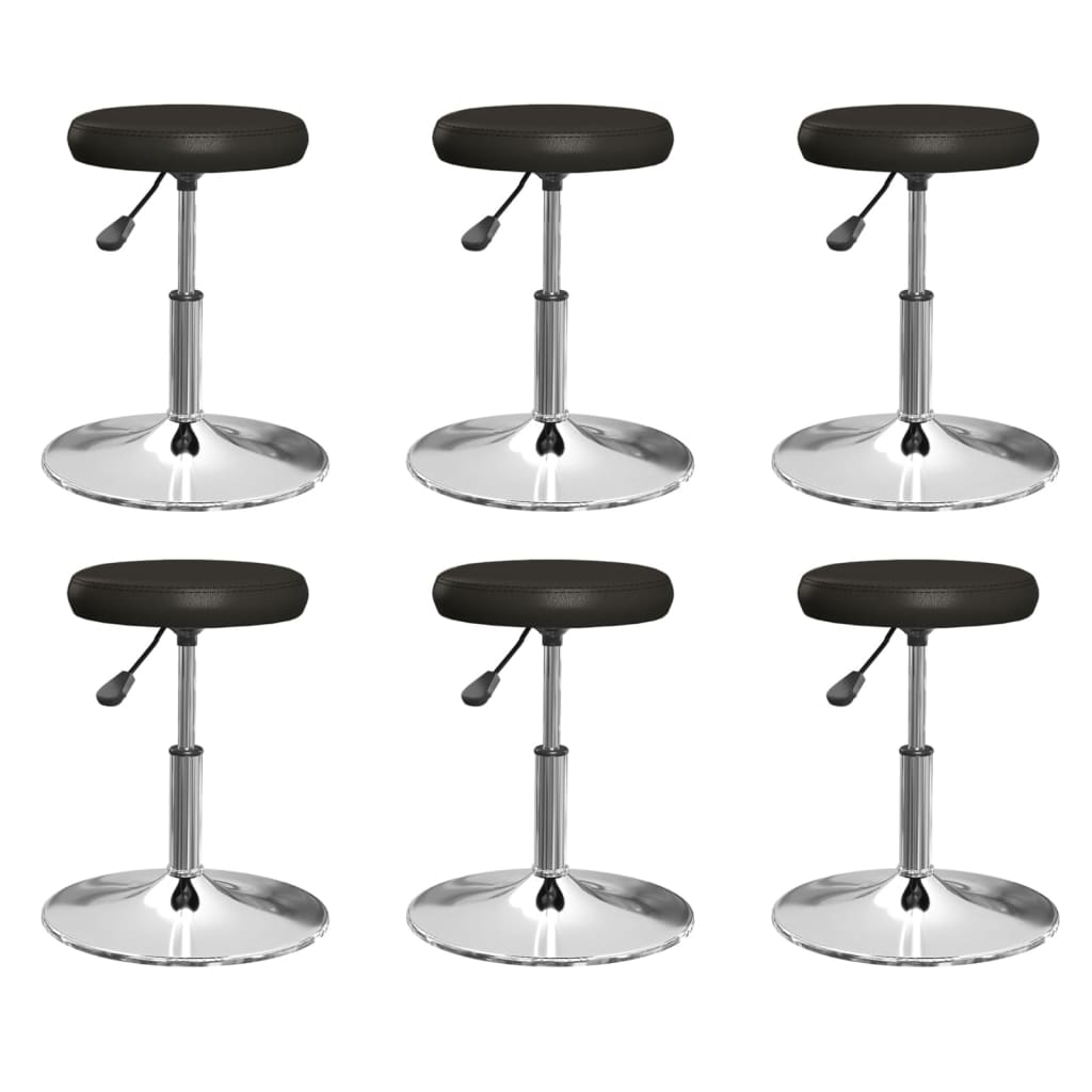 vidaXL Eetkamerstoelen 4 st kunstleer wit