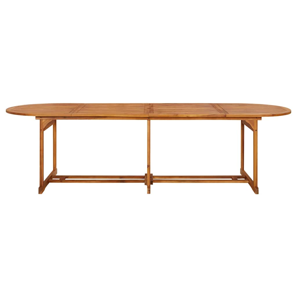vidaXL 11-piece Garden Dining Set 280x90x75 cm Solid Acacia Wood