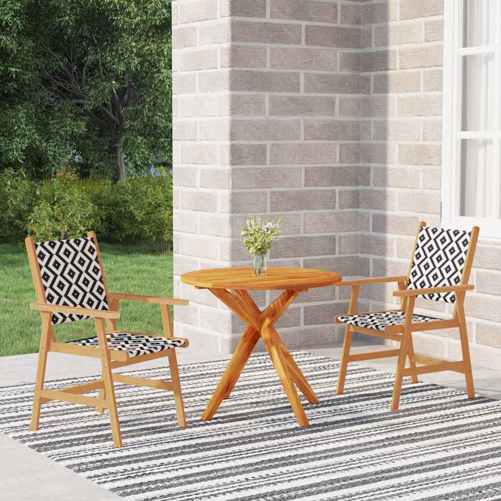 vidaXL 3-Piece Garden Dining Set Solid Acacia Wood