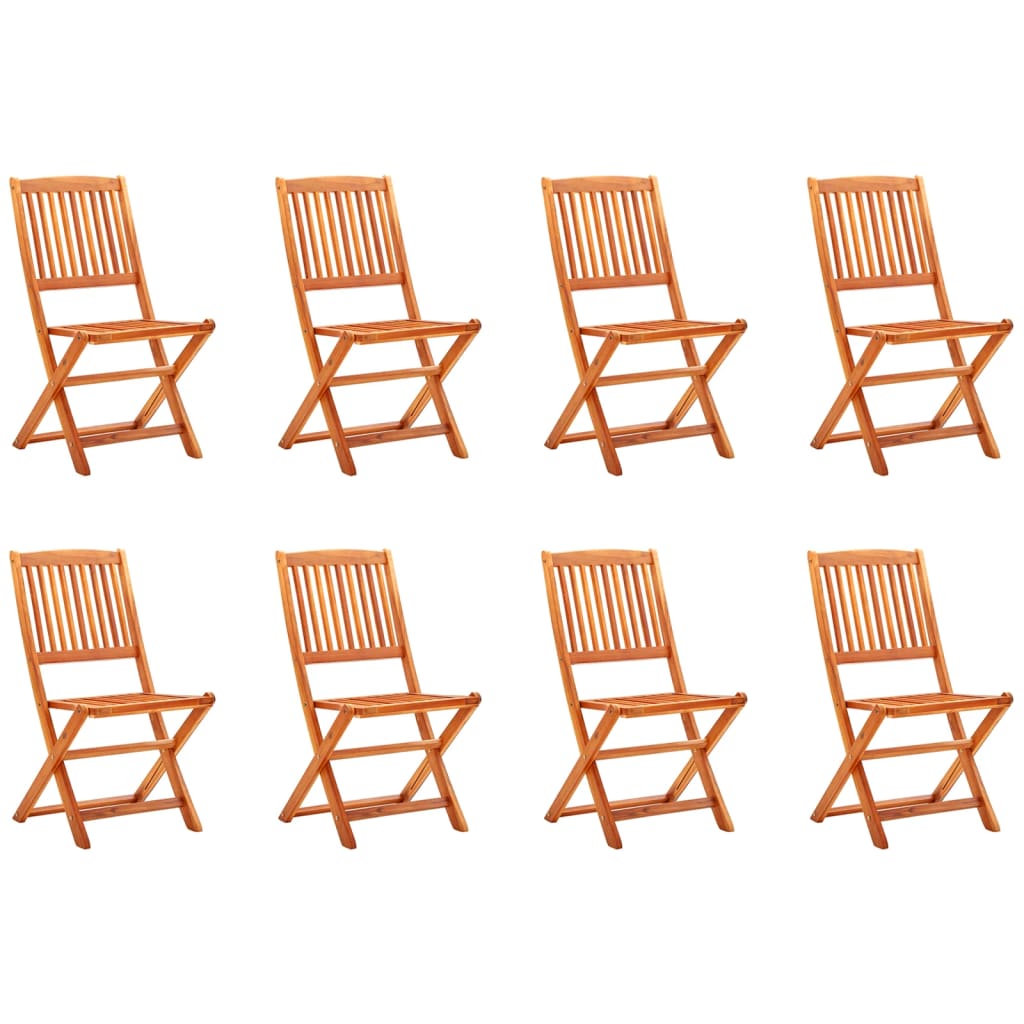 vidaXL Tuinstoelen 6 st inklapbaar massief eucalyptushout