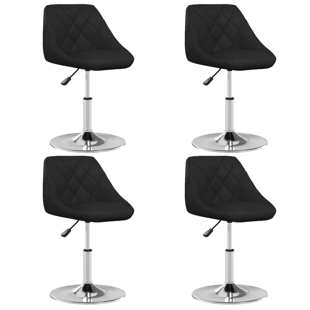 vidaXL Eetkamerstoelen 4 st kunstleer wit