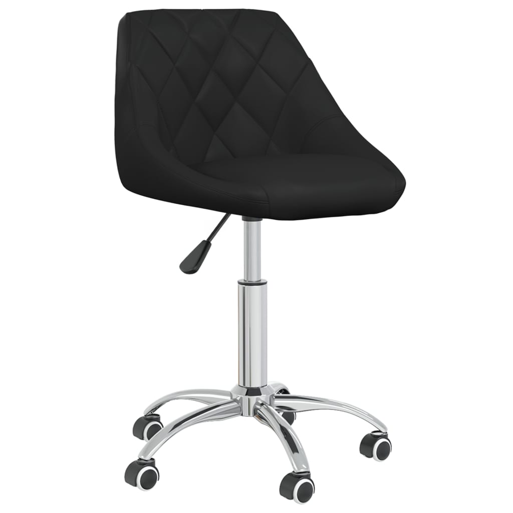vidaXL Eetkamerstoelen draaibaar 4 st kunstleer wit