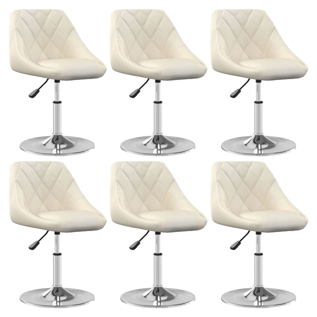 vidaXL Eetkamerstoelen draaibaar 4 st fluweel zwart