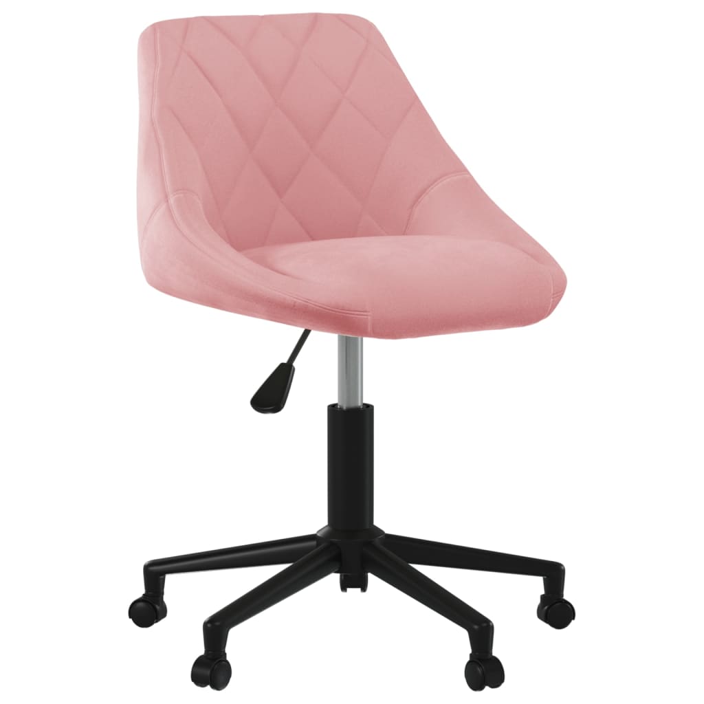 vidaXL Eetkamerstoelen draaibaar 4 st fluweel zwart