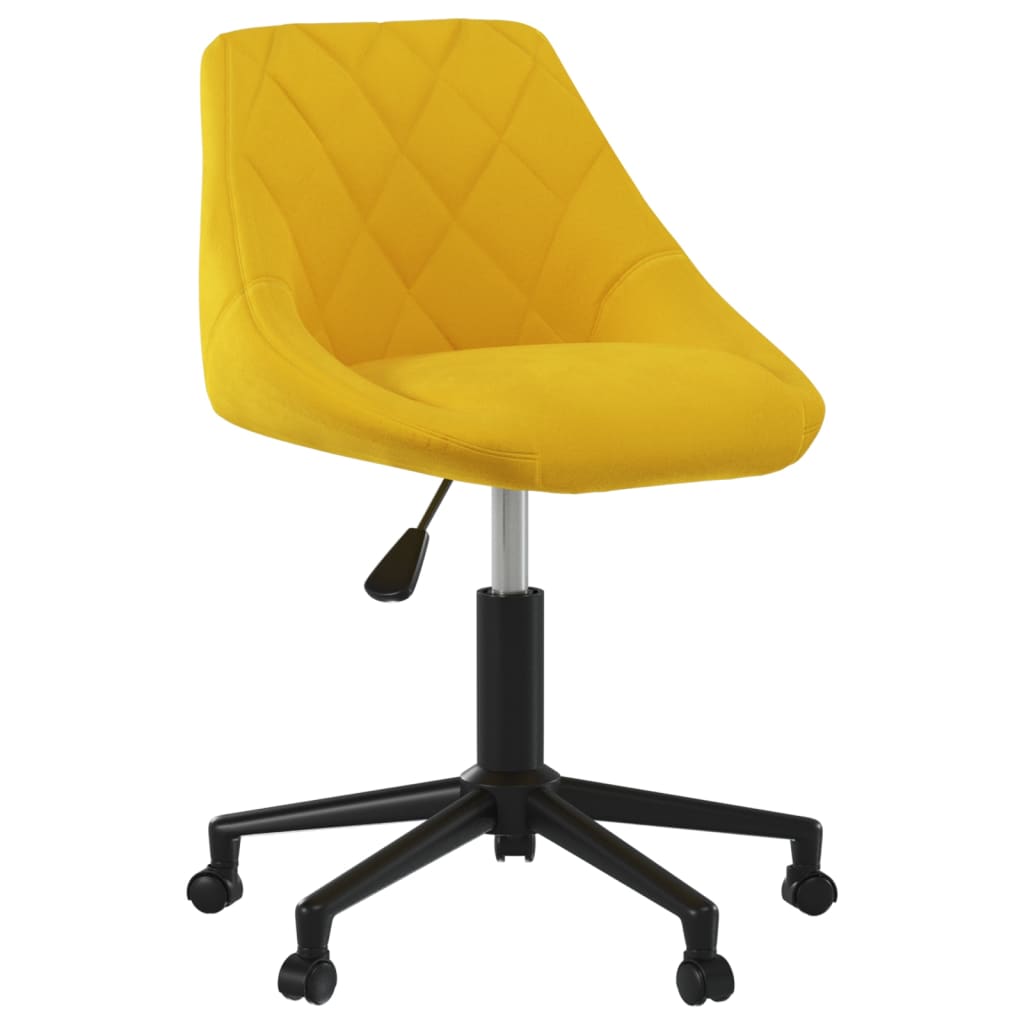 vidaXL Eetkamerstoelen draaibaar 4 st fluweel zwart