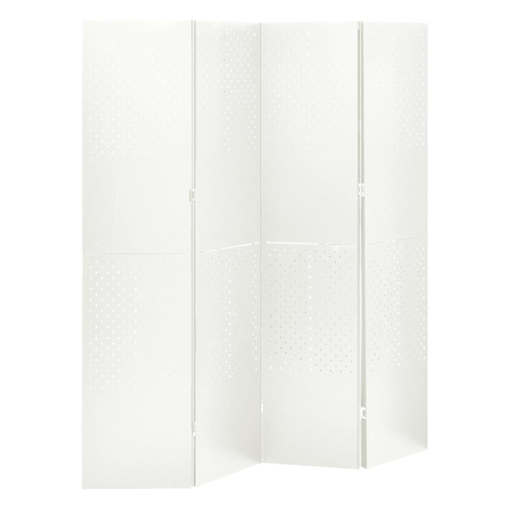 vidaXL Kamerschermen 2 st met 4 panelen 160x180 cm staal zwart