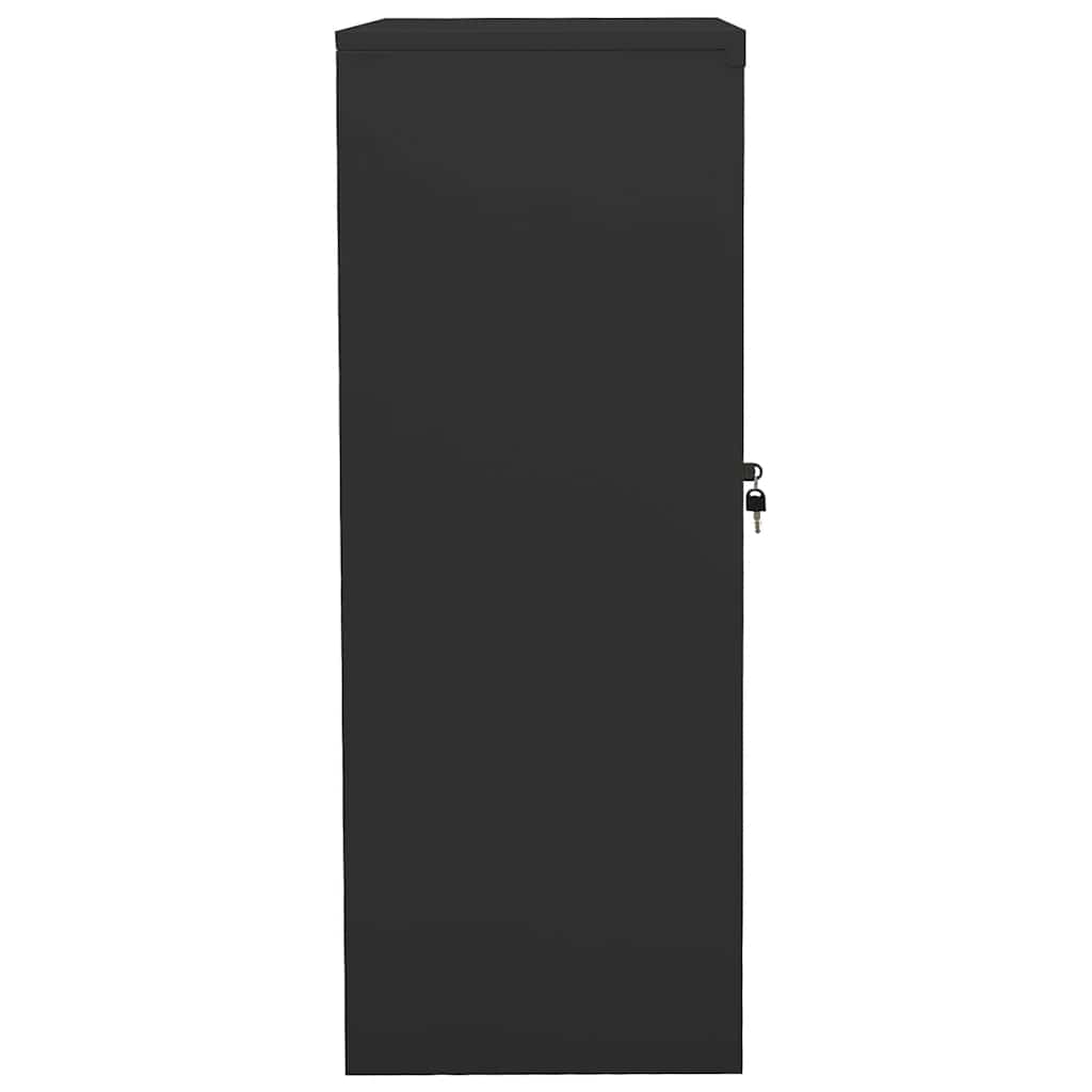 vidaXL Office Cabinet with Planter 90x40x128 cm Steel Light Grey