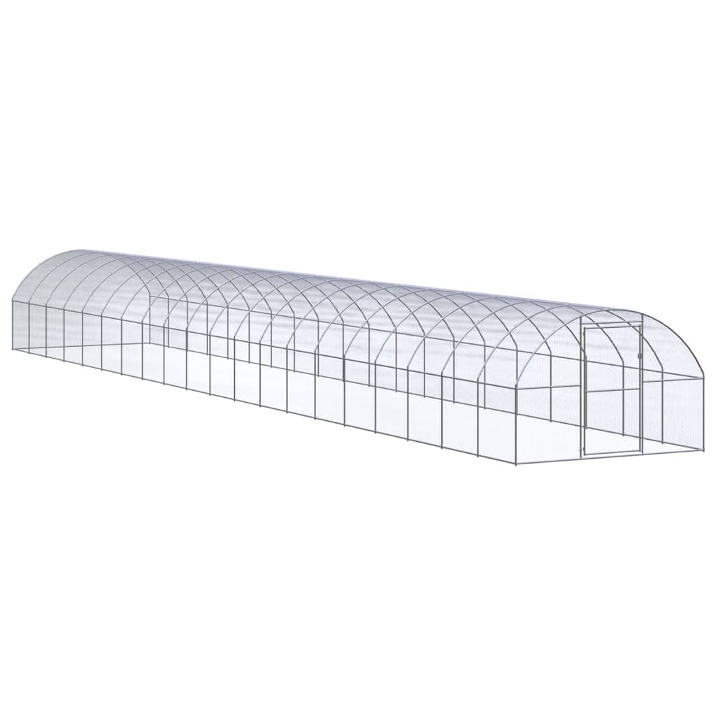 vidaXL Chicken Coop 3x2x2 m Galvanized Steel