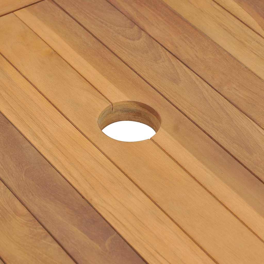 vidaXL Washbasin Cabinet with Basins Solid Teak Marble Black