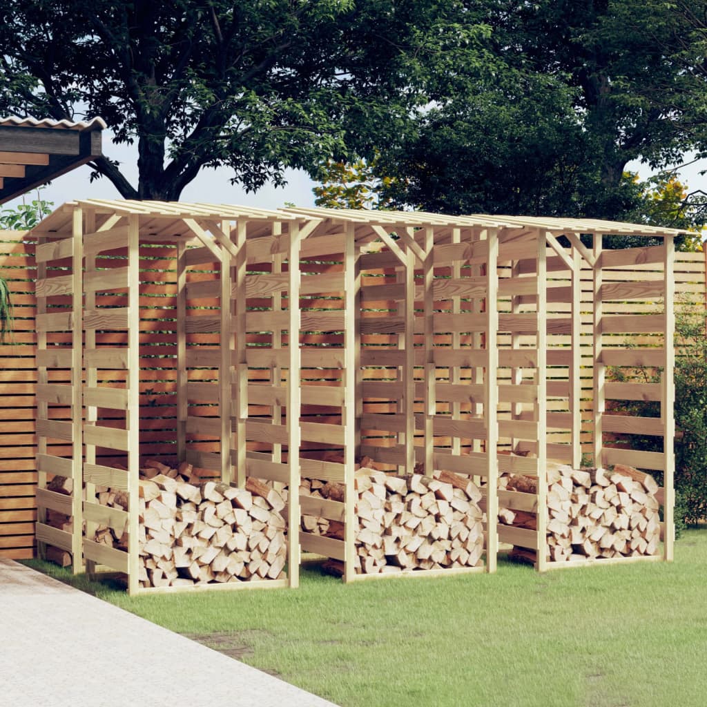 vidaXL Pergola's met dak 2 st 100x90x100 cm geïmpregneerd grenenhout