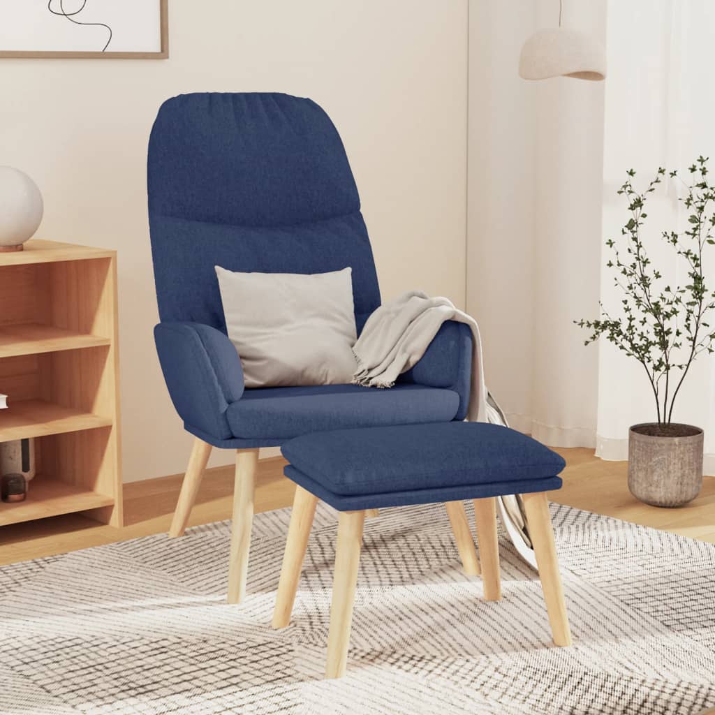 vidaXL Recliner fabric light gray
