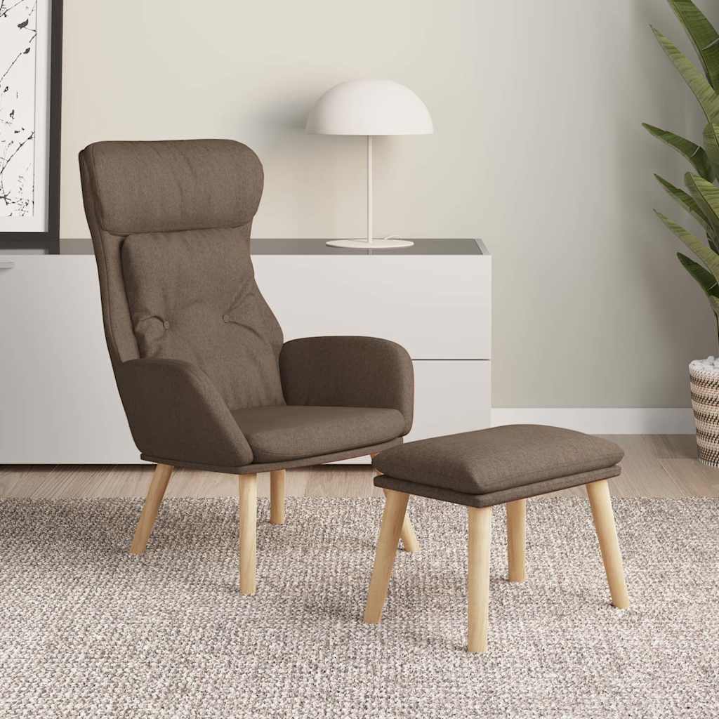 vidaXL Recliner fabric light gray