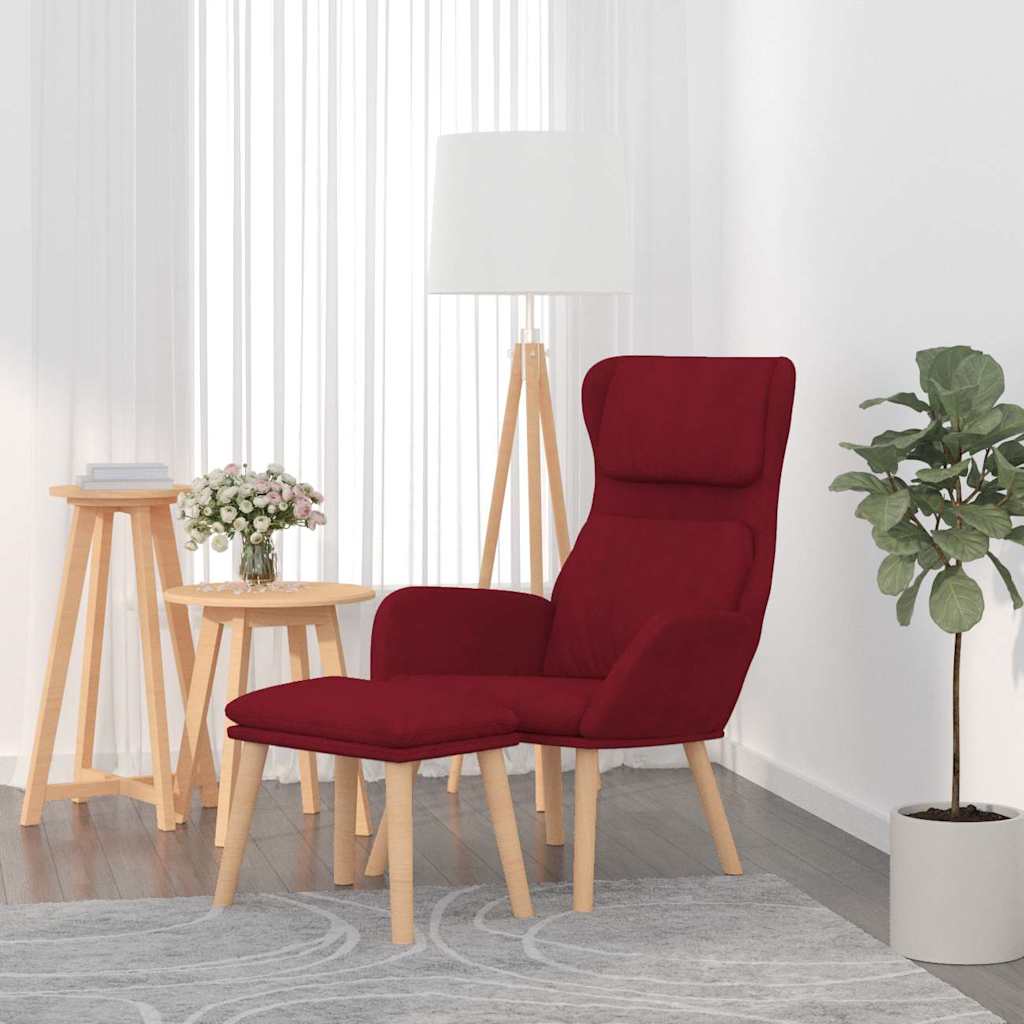 vidaXL Relaxstoel fluweel lichtgrijs
