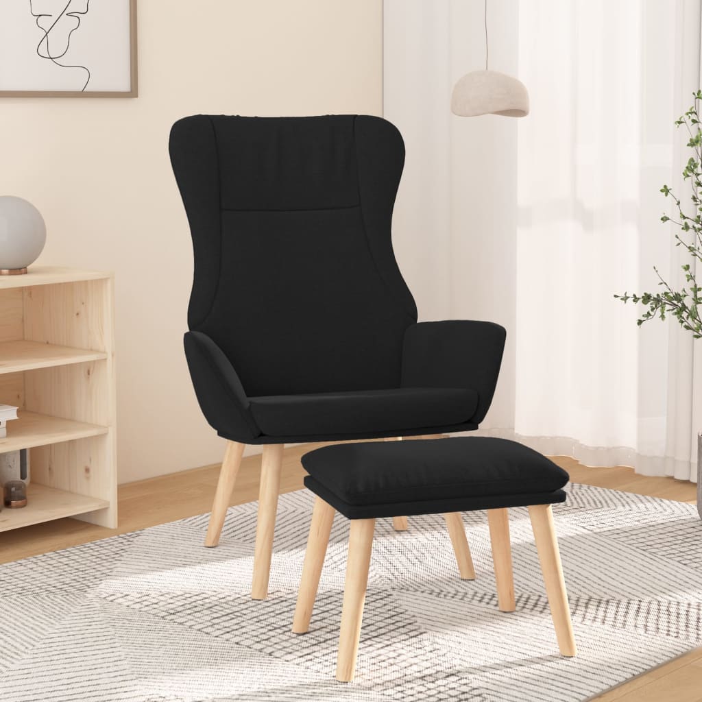 vidaXL Recliner fabric light gray