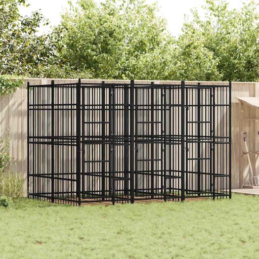 vidaXL Dog Kennel 1.84 m² Steel