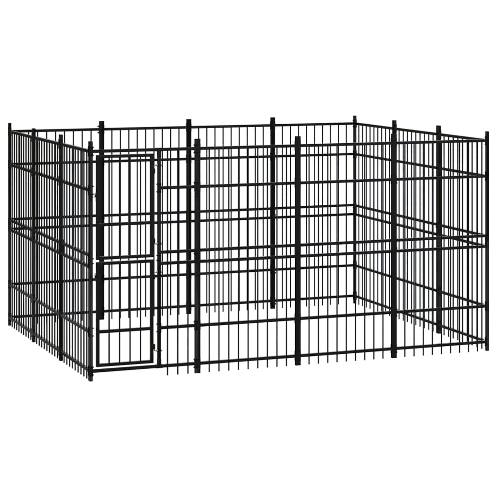 vidaXL Dog Kennel 8.29 m² Steel
