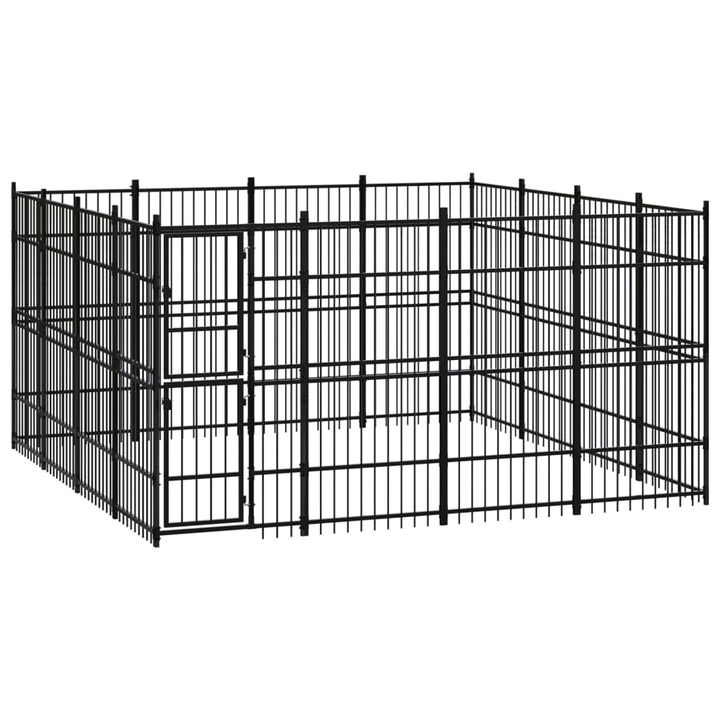 vidaXL Dog Kennel 8.29 m² Steel