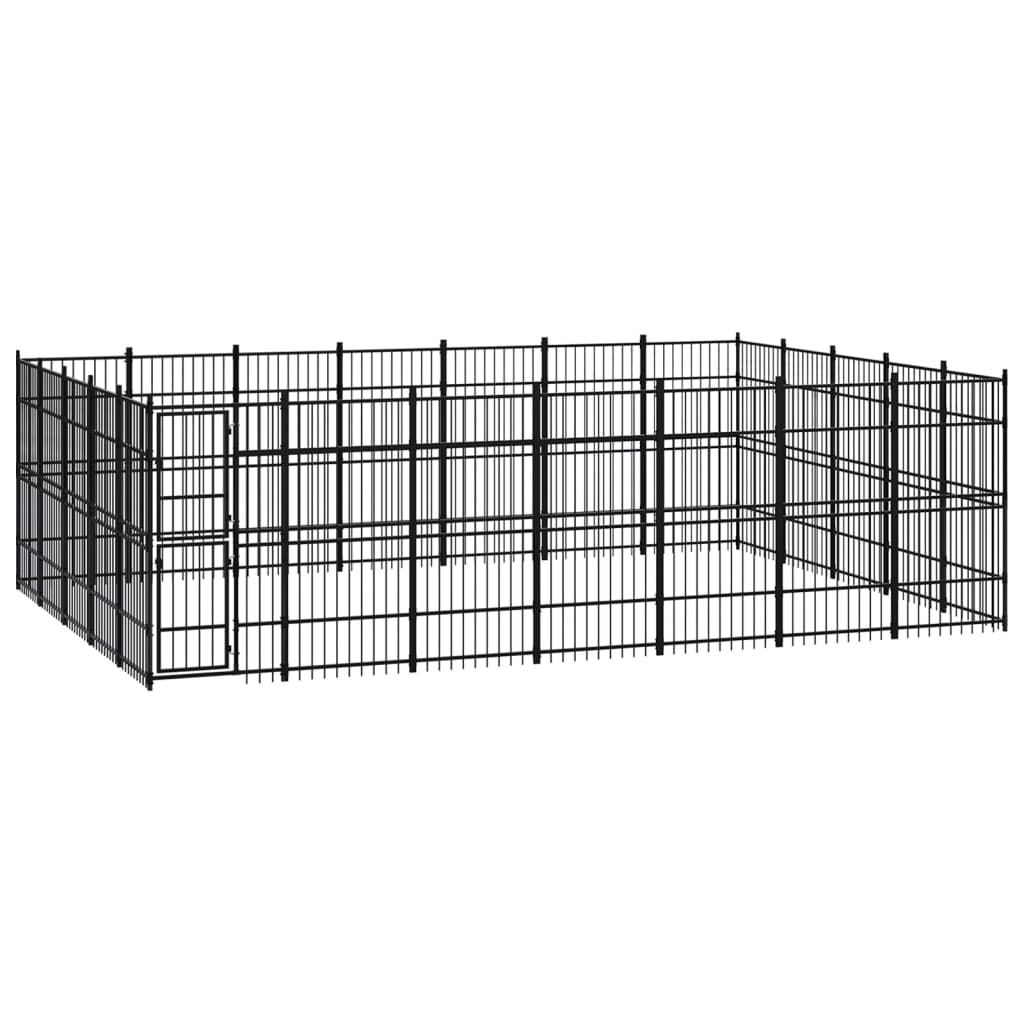 vidaXL Dog Kennel 8.29 m² Steel