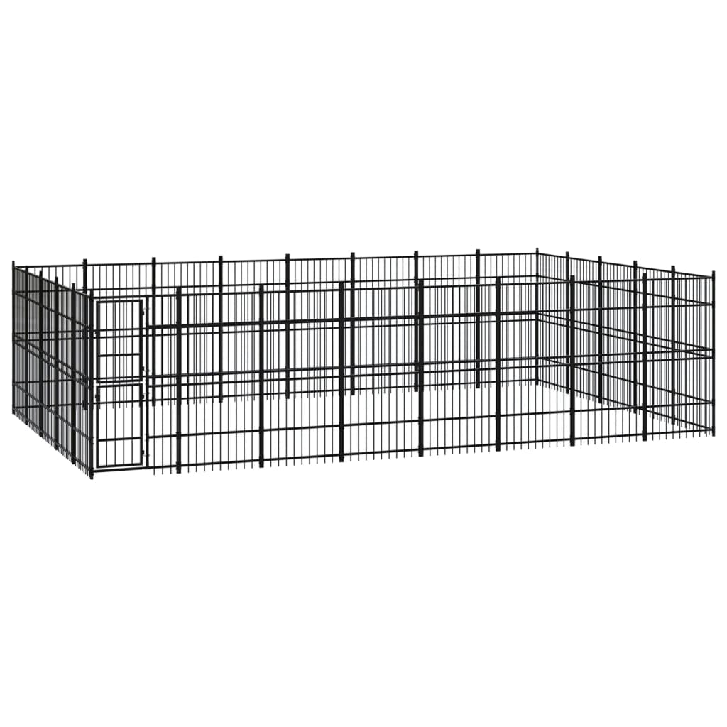 vidaXL Dog Kennel 8.29 m² Steel
